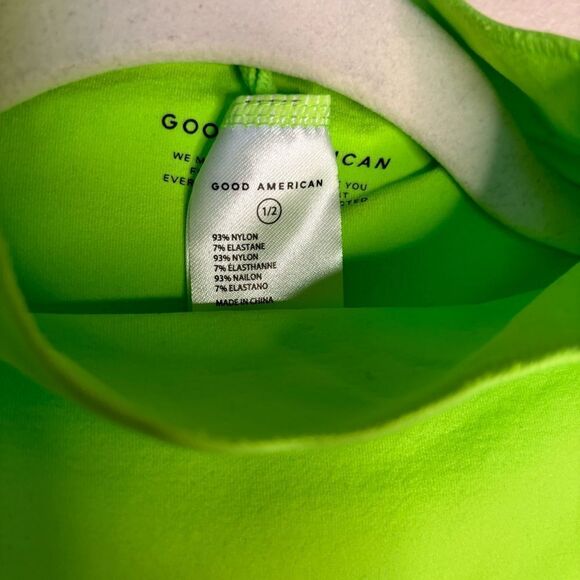 Good American so soft sleeveless bodysuit 1/2 key lime - Picture 7 of 7